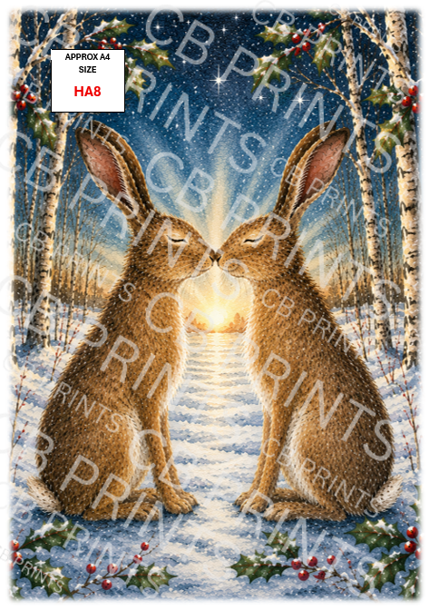 Hare Decoupage Print HA8 | Mulberry Paper