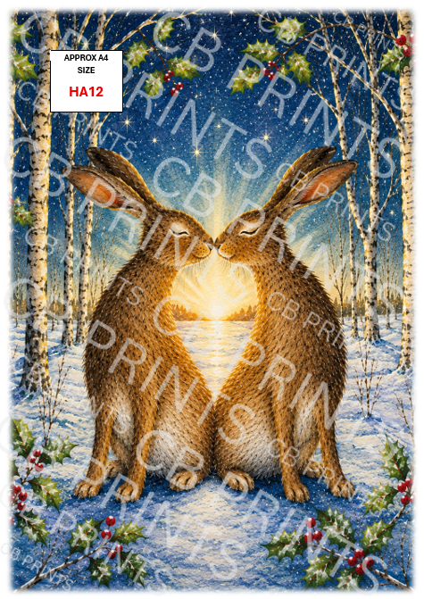 Hare Decoupage Print HA12 | Mulberry Paper