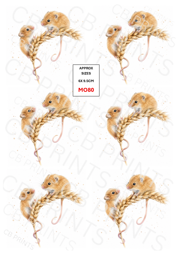 Mouse Decoupage Paper MO80 – Mulberry Paper Print