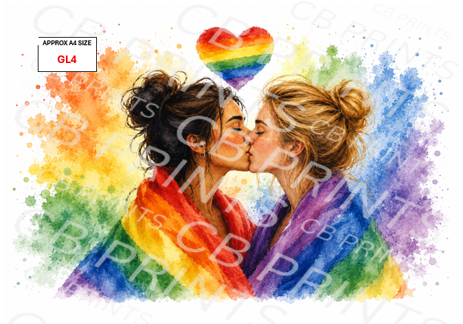 LGBTQ+ Pride Decoupage Paper Print GL4 – Mulberry Paper