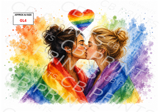 LGBTQ+ Pride Decoupage Paper Print GL4 – Mulberry Paper
