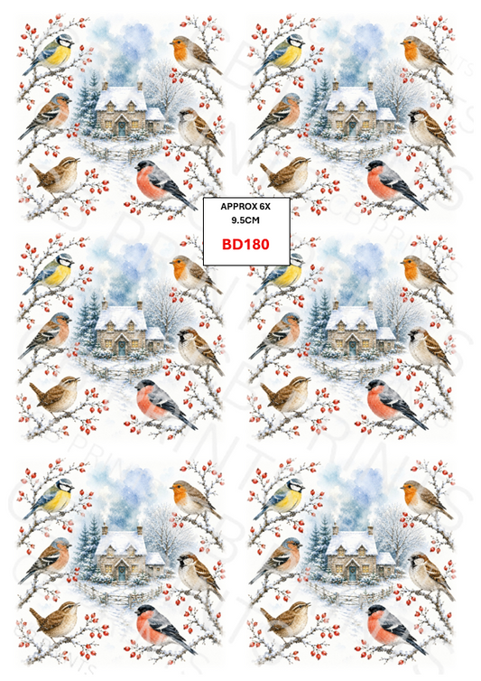 Bird Decoupage Print BD180 | Mulberry Paper
