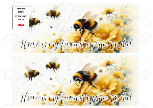 Bee Decoupage Print B53 | Mulberry Paper