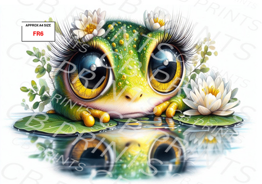 Frog Decoupage Paper FR6 – Mulberry Paper Print
