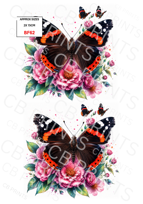Butterfly Decoupage Paper Print BF62 – Mulberry Paper