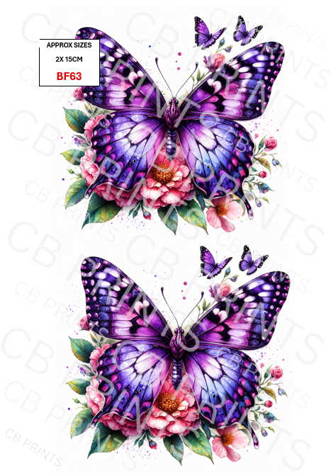 Butterfly Decoupage Paper Print BF63 – Mulberry Paper