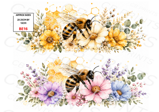 Bee Decoupage Print BE16 | Mulberry Paper