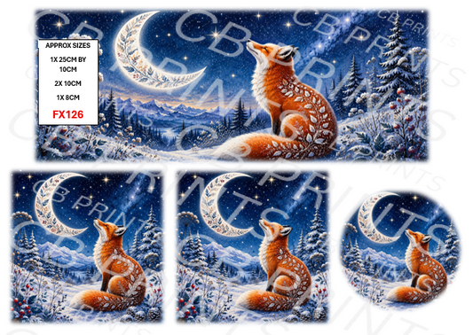 Fox Decoupage Print FX126 | Mulberry Paper