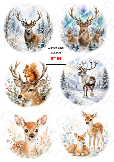 Stag Decoupage Print ST154 | Mulberry Paper