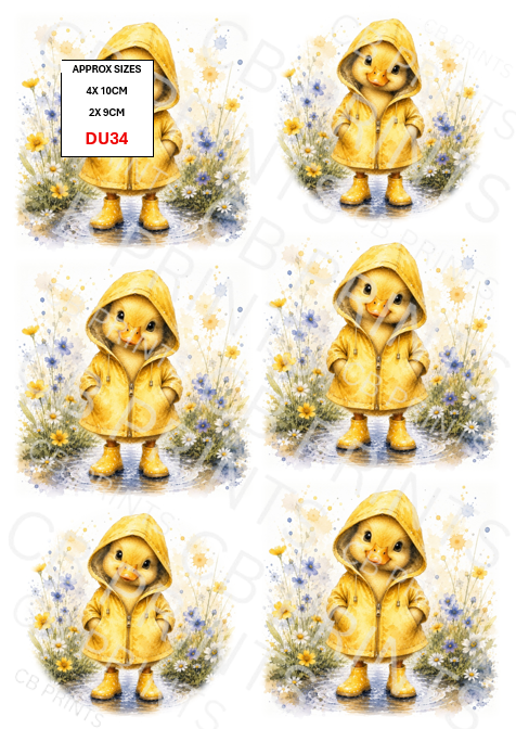 Duck Decoupage Paper DU34 – Mulberry Paper Print