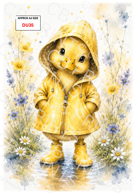 Duck Decoupage Paper DU35 – Mulberry Paper Print
