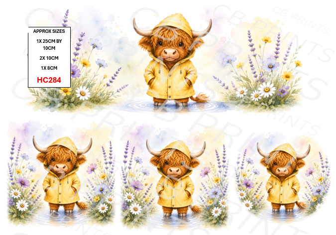 Highland Cow Decoupage Print HC284 | Mulberry Paper