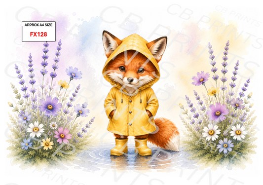 Fox Decoupage Print FX128 | Mulberry Paper