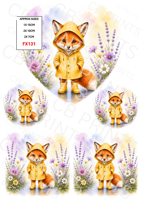 Fox Decoupage Print FX131 | Mulberry Paper