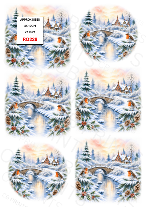 Robin Decoupage Print RO228 | Mulberry Paper