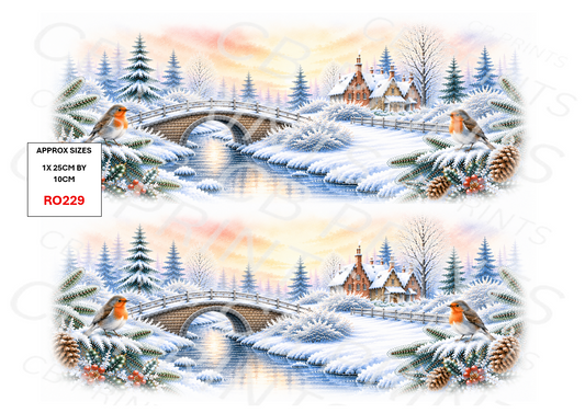 Robin Decoupage Print RO229 | Mulberry Paper
