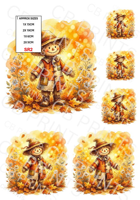Autumn Scarecrow Decoupage Paper SR2 – Mulberry Paper Print