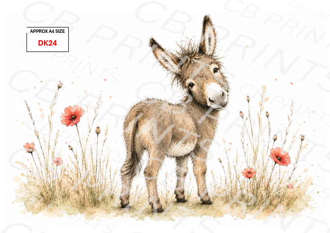 Donkey Decoupage Paper DK24 – Mulberry Paper Print