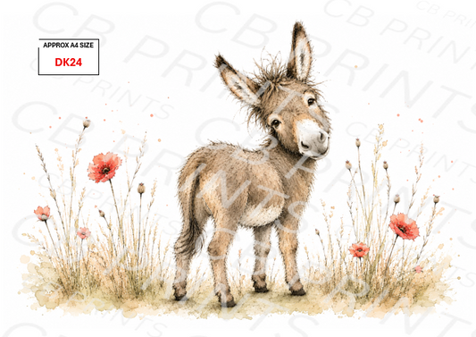 Donkey Decoupage Paper DK24 – Mulberry Paper Print