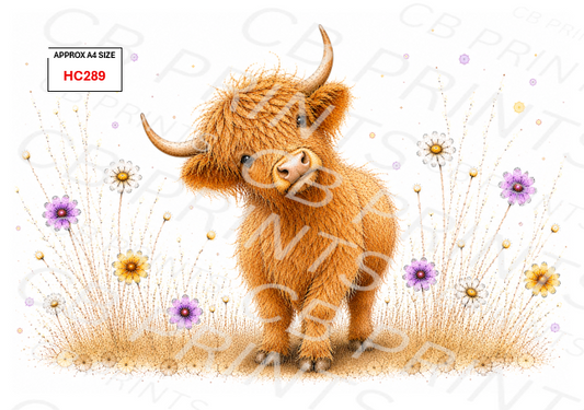 Highland Cow Decoupage Print HC289 | Mulberry Paper