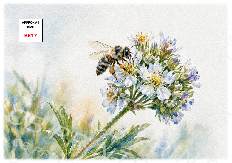 Bee Decoupage Print BE17 | Mulberry Paper