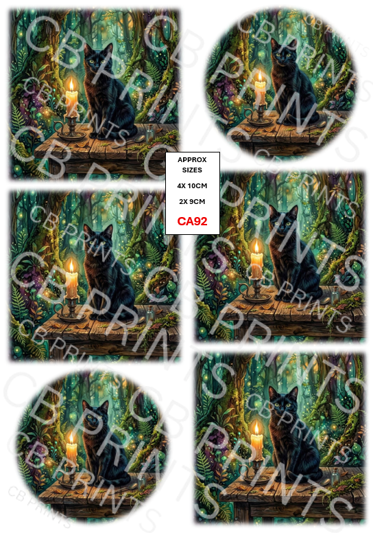 Cat Decoupage Paper Print CA92 | Mulberry Paper
