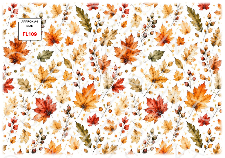 Floral Decoupage Print FL109 | Mulberry Paper