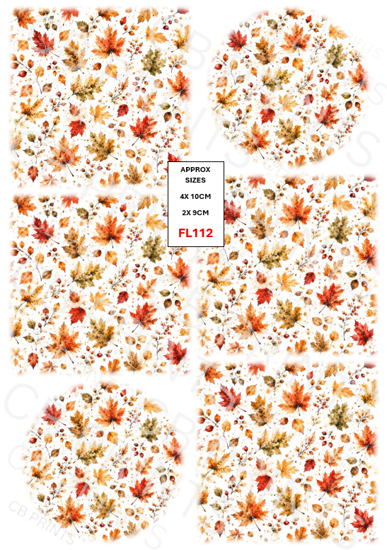 Floral Decoupage Print FL112 | Mulberry Paper