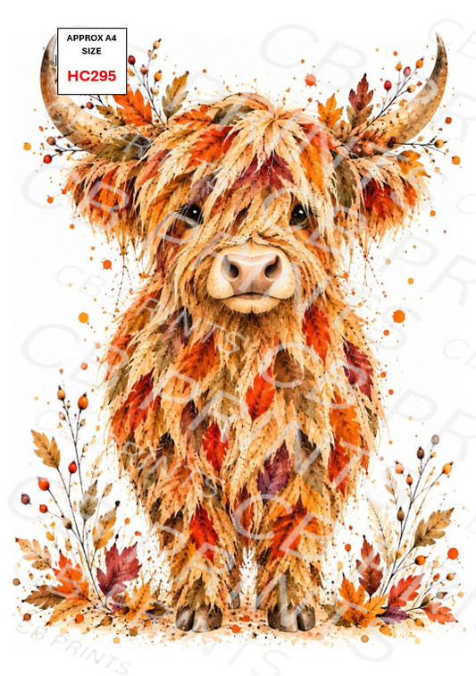 Highland Cow Decoupage Print HC295 | Mulberry Paper