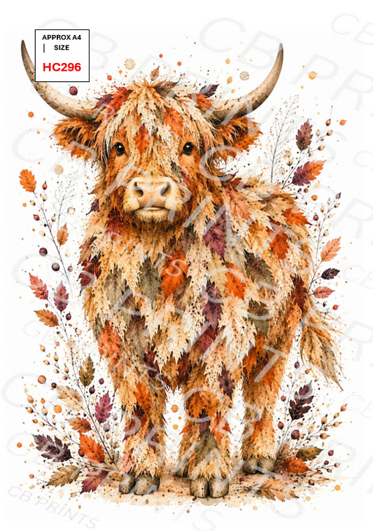 Highland Cow Decoupage Print HC296 | Mulberry Paper