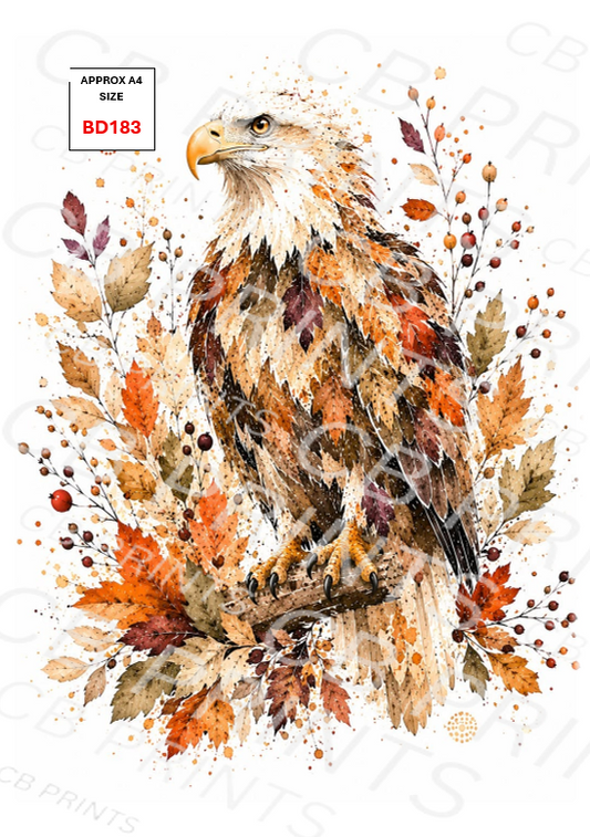 Eagle Decoupage Print BD183 | Mulberry Paper