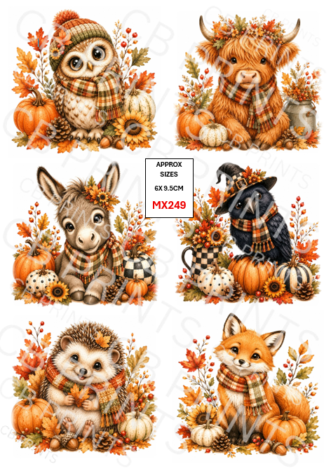 Mixed Animal Decoupage Print MX249 | Mulberry Paper