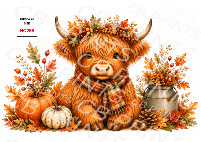 Highland Cow Decoupage Print HC298 | Mulberry Paper