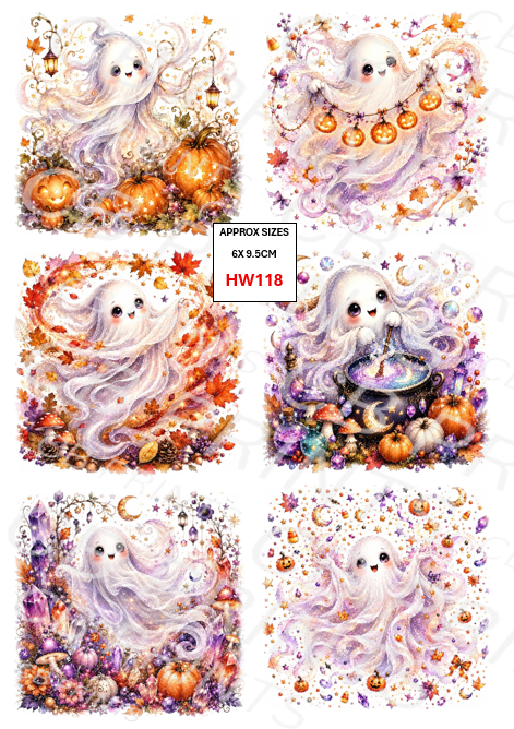 Halloween Decoupage Paper Print HW118 – Mulberry Paper
