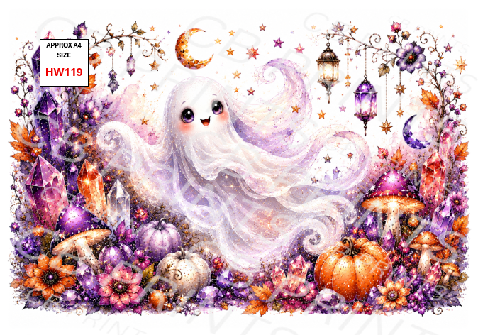 Halloween Decoupage Paper Print HW119 – Mulberry Paper