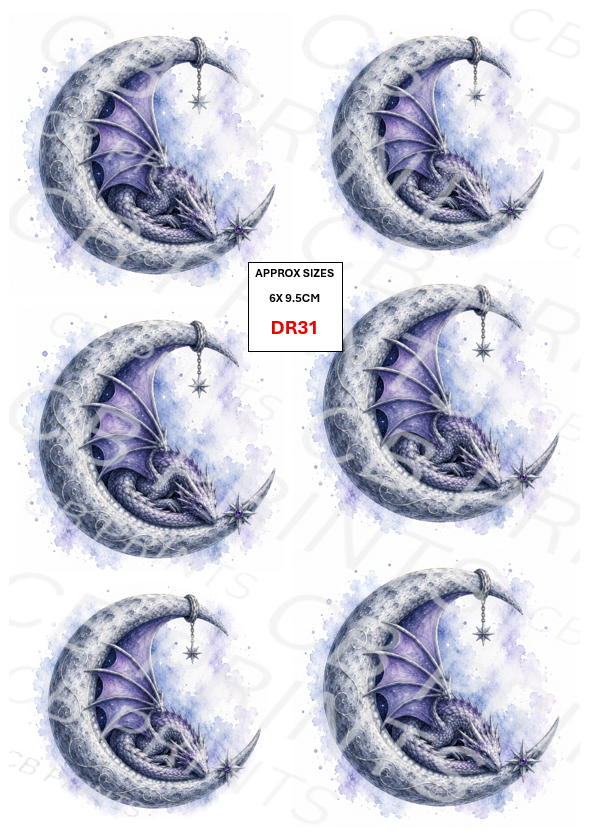 Dragon Decoupage Paper Print DR31 – Mulberry Paper