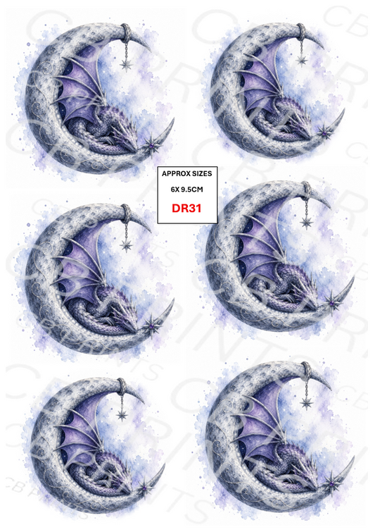 Dragon Decoupage Paper Print DR31 – Mulberry Paper