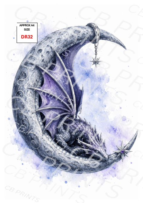Dragon Decoupage Paper Print DR32 – Mulberry Paper