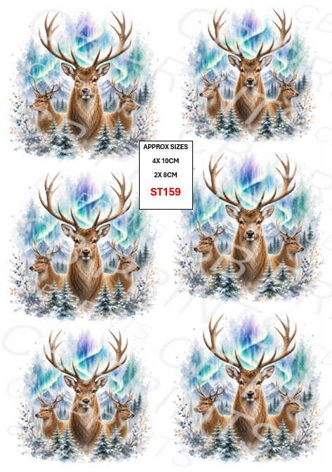 Stag Decoupage Print ST159 | Mulberry Paper