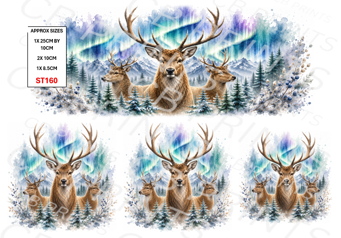 Stag Decoupage Print ST160 | Mulberry Paper