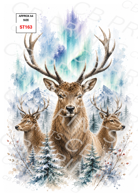 Stag Decoupage Print ST163 | Mulberry Paper