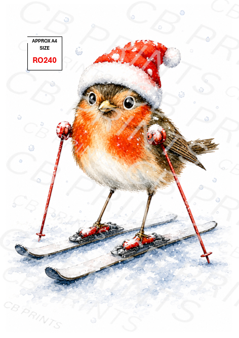 Robin Decoupage Paper Print RO240 | Mulberry Paper