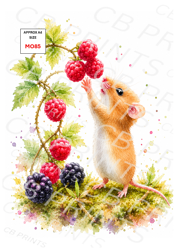 Mouse Decoupage Paper MO85 – Mulberry Paper Print
