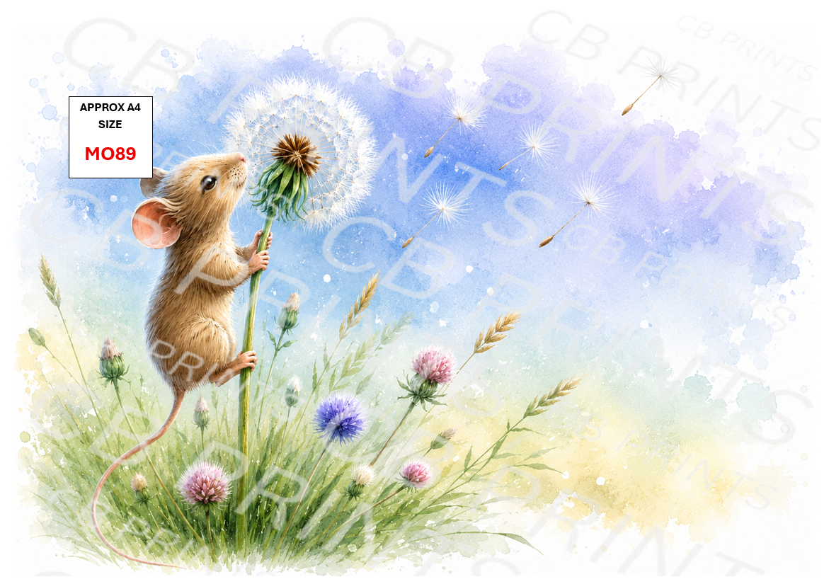 Mouse Decoupage Paper MO89 – Mulberry Paper Print