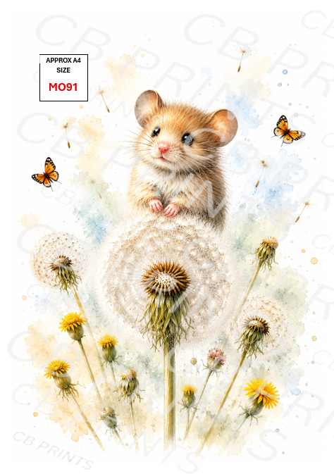 Mouse Decoupage Paper MO91 – Mulberry Paper Print