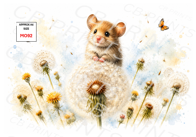 Mouse Decoupage Paper MO92 – Mulberry Paper Print