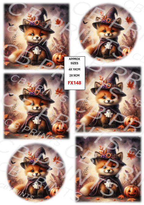 Fox Decoupage Print FX148 | Mulberry Paper