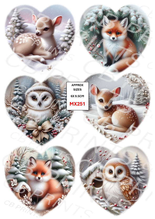 Mixed Animal Decoupage Print MX251 | Mulberry Paper