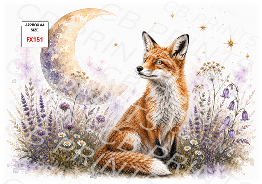 Fox Decoupage Print FX151 | Mulberry Paper