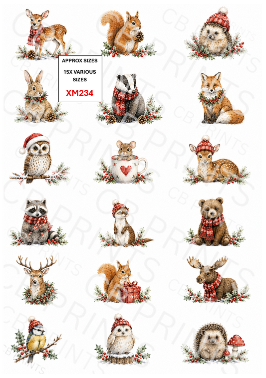 Christmas Decoupage Paper Print XM234 – Mulberry Paper